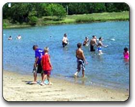 Lake swimming at Lakeside Recreational Park